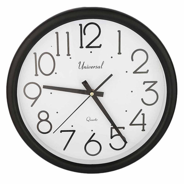 Analog Wall Clock 689 - Black, Home & Lifestyle, Wall Clocks And Alarms, Chase Value, Chase Value