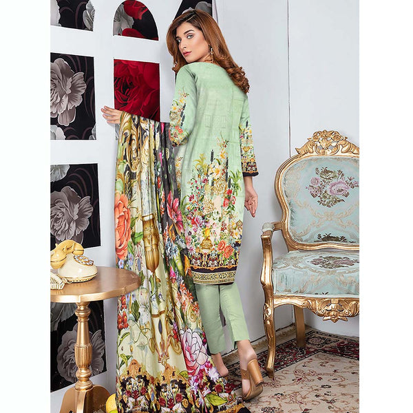 Tehzeeb Digital Printed Viscose 3 Pcs Un-Stitched Suit - 04, Women, 3Pcs Shalwar Suit, Ulfat Textile, Chase Value