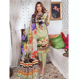 Tehzeeb Digital Printed Viscose 3 Pcs Un-Stitched Suit - 07, Women, 3Pcs Shalwar Suit, Ulfat Textile, Chase Value