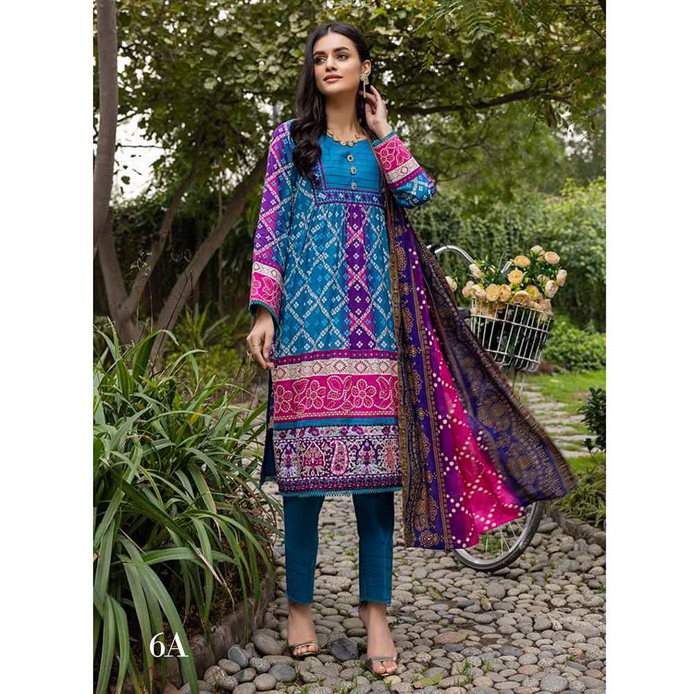 Anum Printed Lawn Unstitiched 3Pcs Suit V1 - A-6, Women, 3Pcs Shalwar Suit, Al-Zohaib Textiles, Chase Value