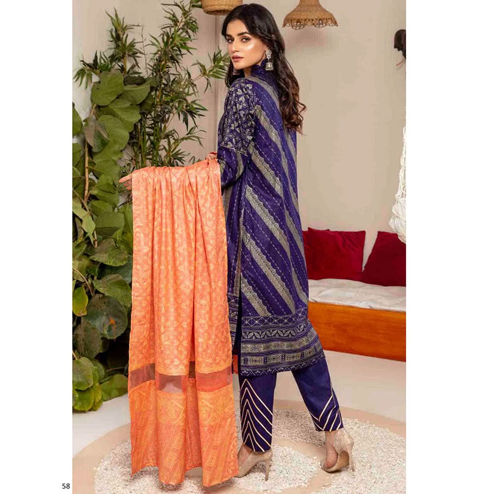 AL Zohaib Monsoon Cotton Gold Print unstitched 3pc Suit, Women, 3Pcs Shalwar Suit, Al-Zohaib Textiles, Chase Value