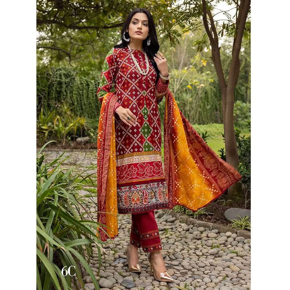 Anum Printed Lawn Unstitiched 3Pcs Suit V1 - C-6, Women, 3Pcs Shalwar Suit, Al-Zohaib Textiles, Chase Value