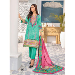 Anum Classic Printed Lawn 3 Pcs Un-Stitched Suit V 5 - 6-C, Women, 3Pcs Shalwar Suit, Al-Zohaib Textiles, Chase Value