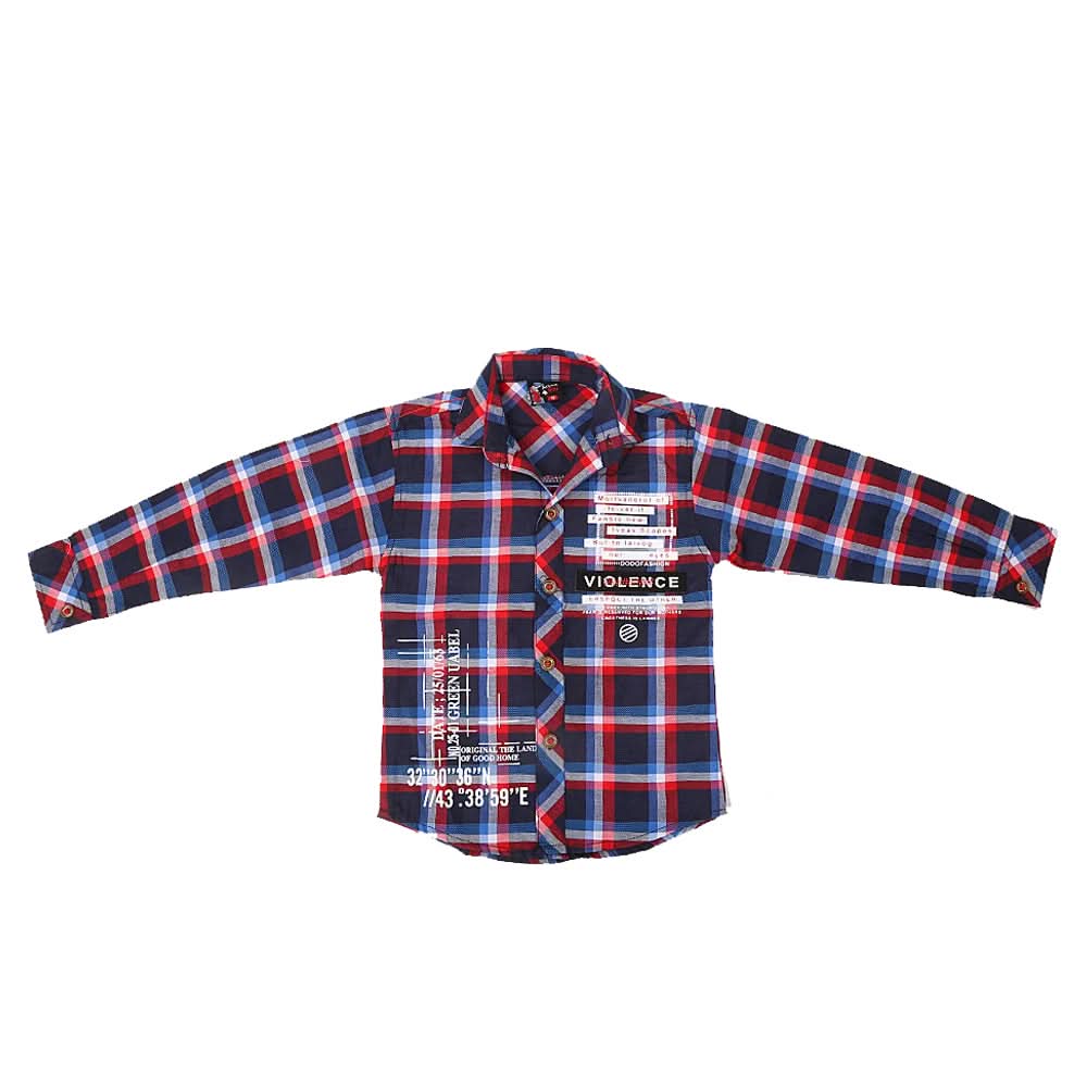 Boys Casual Shirt Full Sleeves - Red, Kids, Boys Shirts, Chase Value, Chase Value