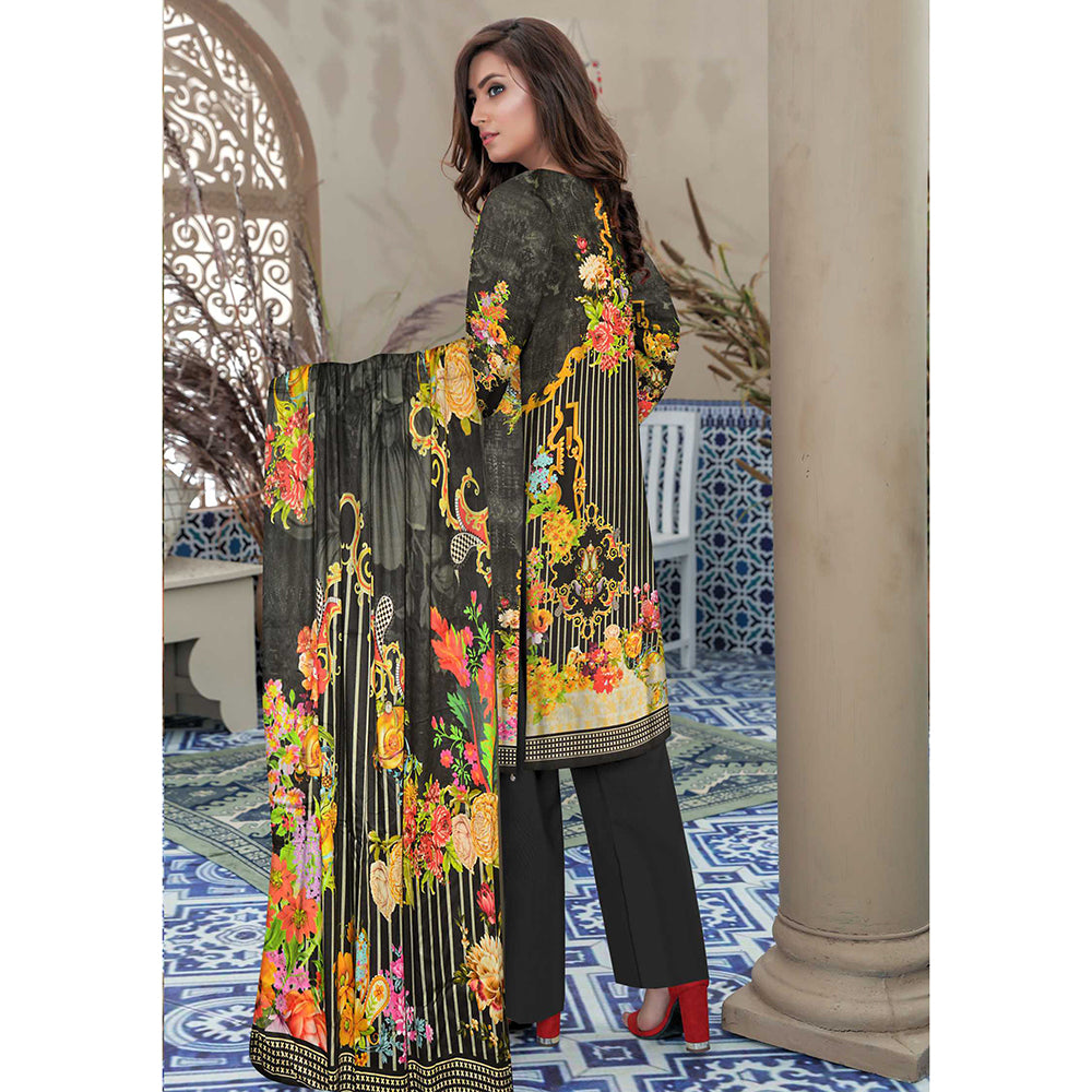 Riwayat Cottrell Digital Printed Linen 3 Pcs Un-Stitched Suit - 06, Women, 3Pcs Shalwar Suit, Ulfat Textile, Chase Value