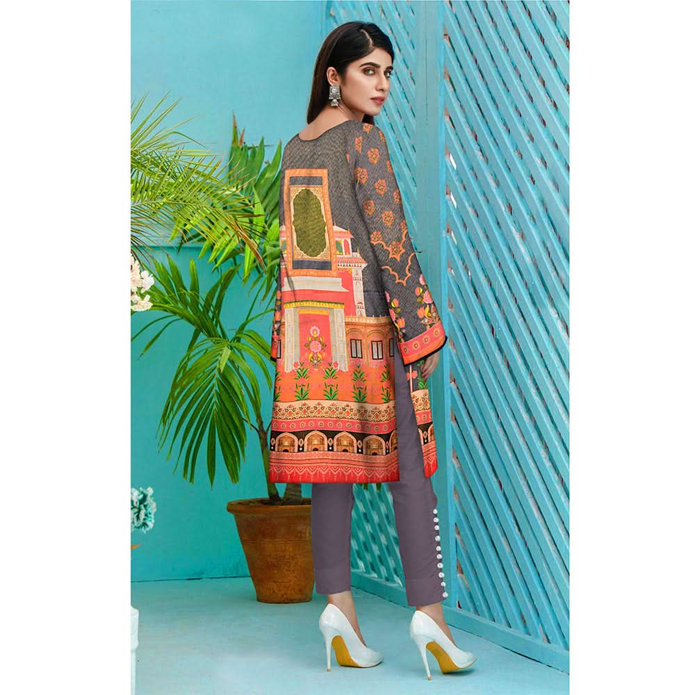 Anchal Digital Printed Masoori Un-Stitched Kurti - 06, Women, Unstitched Kurti, Ulfat Textile, Chase Value