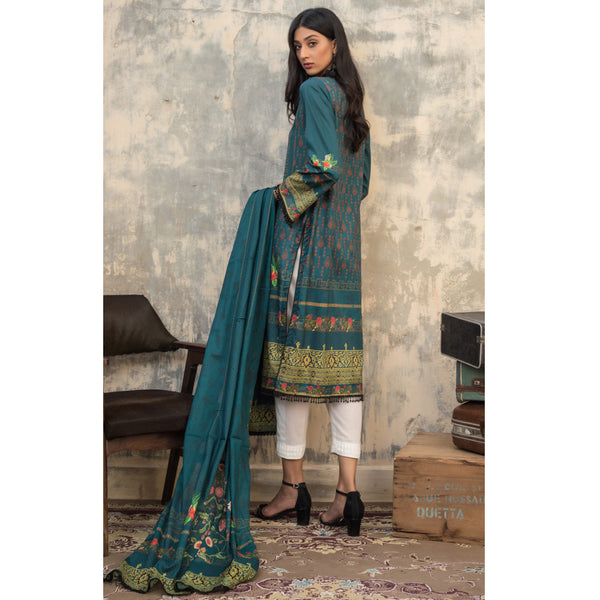 Salina Digital Printed Cotton 3 Pcs Un-Stitched Suit Vol 1 - 6, Women, 3Pcs Shalwar Suit, Regalia Textiles, Chase Value