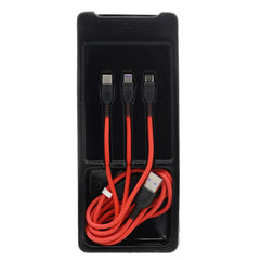 Ronin R-210 3in1 Durable Data Cable - Red, Home & Lifestyle, Usb Cables, Chase Value, Chase Value