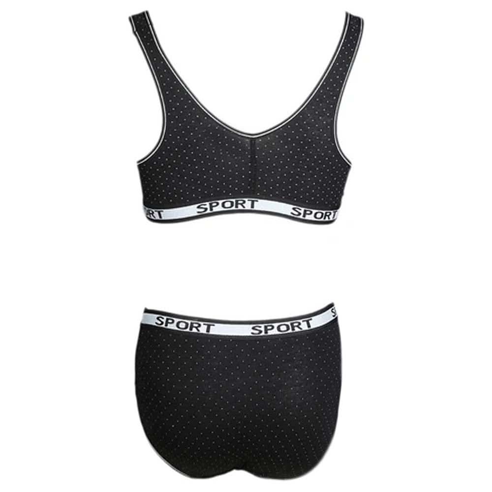 Women's Sports Bra Set (Z-166) - Black, Undergarments, Chase Value, Chase Value
