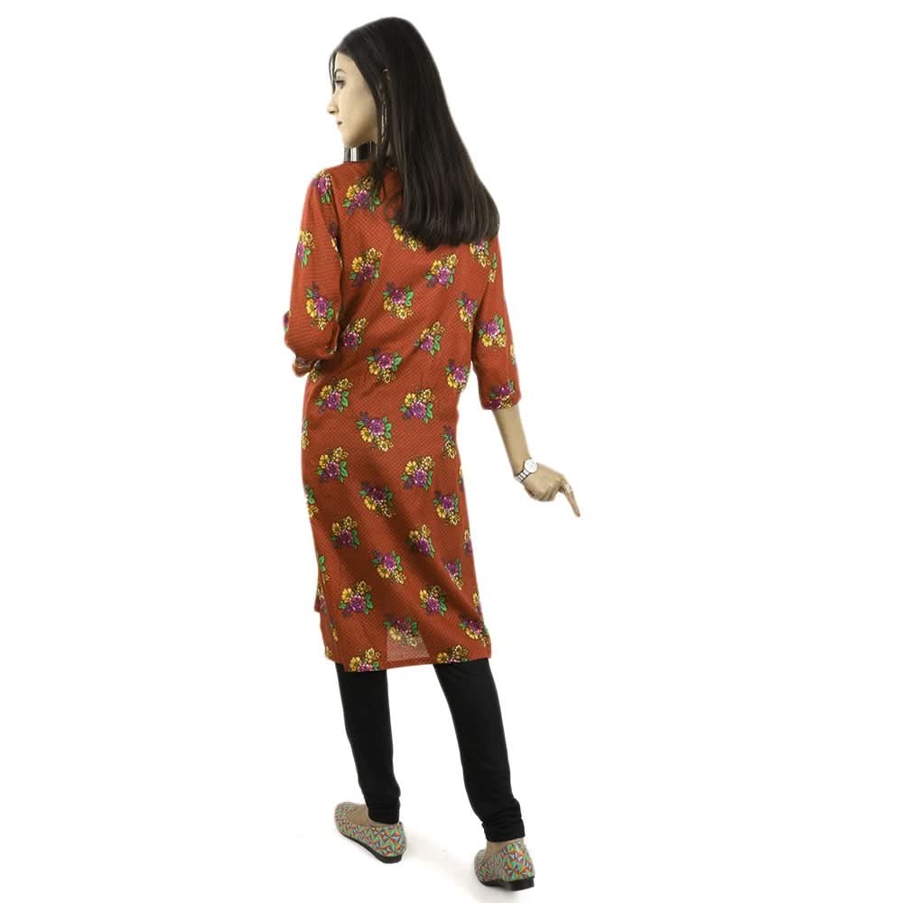 Karizma Chahat Printed Lawn 1 Pcs Un-Stitched Kurti - 05 D, Women, Unstitched Kurtis, United Textiles, Chase Value