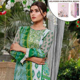 Zobia Noor Embroidered Lawn 3 Piece Un-Stitched Suit - ZN-01B, Women, 3Pcs Shalwar Suit, Salam's Textiles, Chase Value