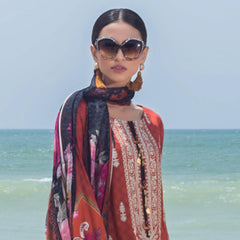 Iman Digital Printed & Embroidered Lawn 3 Pcs Un-Stitched Suit - 6, Women, 3Pcs Shalwar Suit, Regalia Textiles, Chase Value