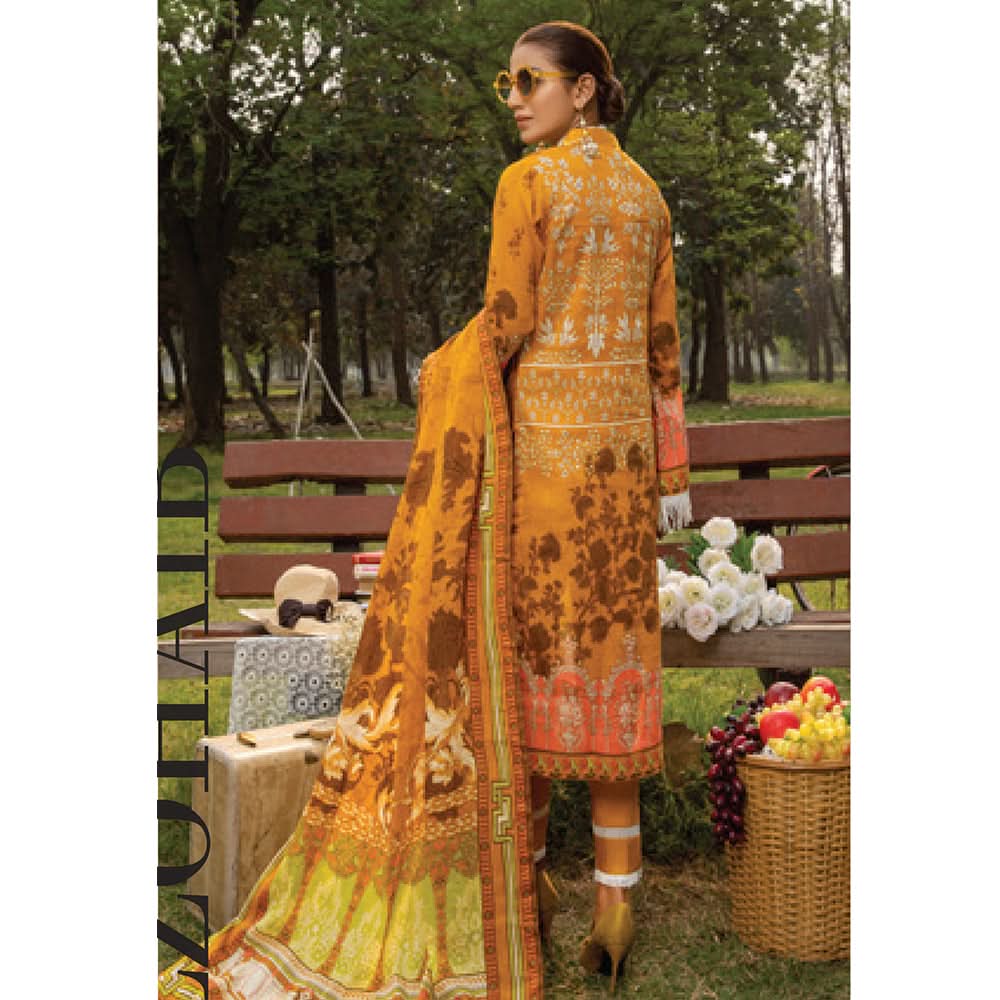 Anum Classic Printed Lawn 3 Pcs Un-Stitched Suit Vol 3 - 6-A, Women, 3Pcs Shalwar Suit, Al-Zohaib Textiles, Chase Value