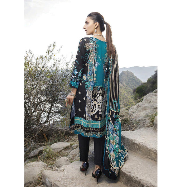 Monsoon Printed Lawn 3 Pcs Un-Stitched Suit Vol 2 - 7-A, Women, 3Pcs Shalwar Suit, Al-Zohaib Textiles, Chase Value