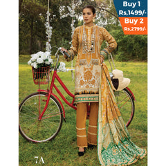 Anum Classic Printed Lawn 3 Pcs Un-Stitched Suit Vol 3 - 7-A, Women, 3Pcs Shalwar Suit, Al-Zohaib Textiles, Chase Value