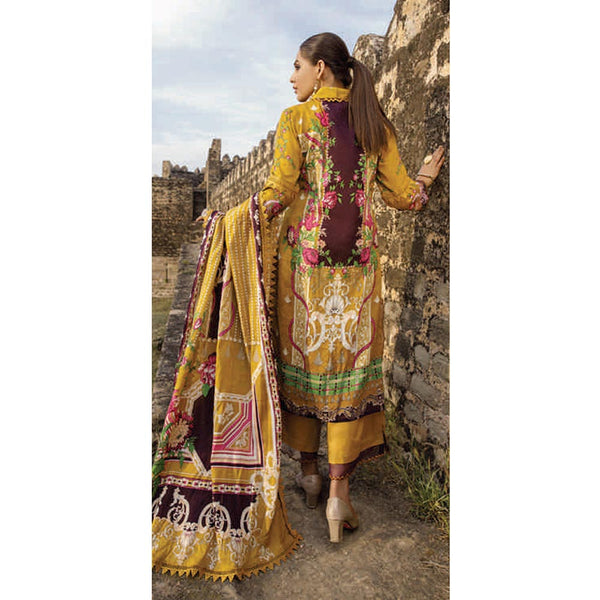 Monsoon Printed Lawn 3 Pcs Un-Stitched Suit Vol 2 - 7-B, Women, 3Pcs Shalwar Suit, Al-Zohaib Textiles, Chase Value
