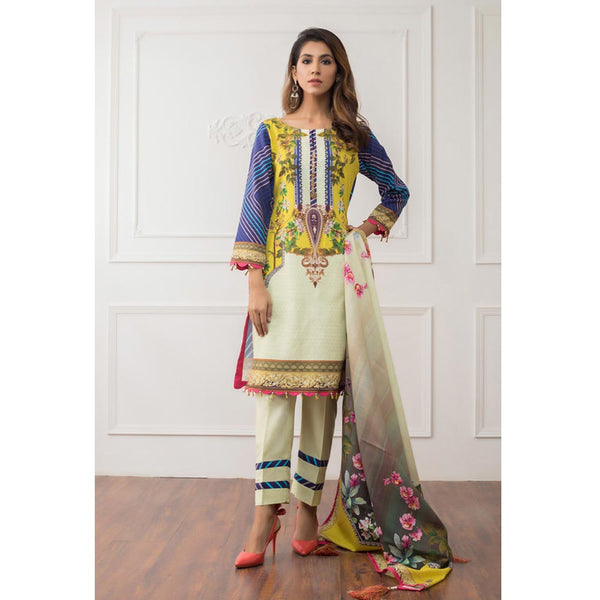 Salina Digital Printed Khaddar 3 Pcs Un-Stitched Suit - 07, Women, 3Pcs Shalwar Suit, Regalia Textiles, Chase Value