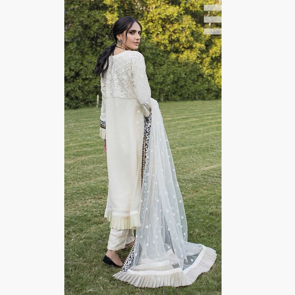 Schick Eman Embroidered Lucxury 3Pcs Unstitched Suit - 7, Women, 3Pcs Shalwar Suit, Schick Creation, Chase Value