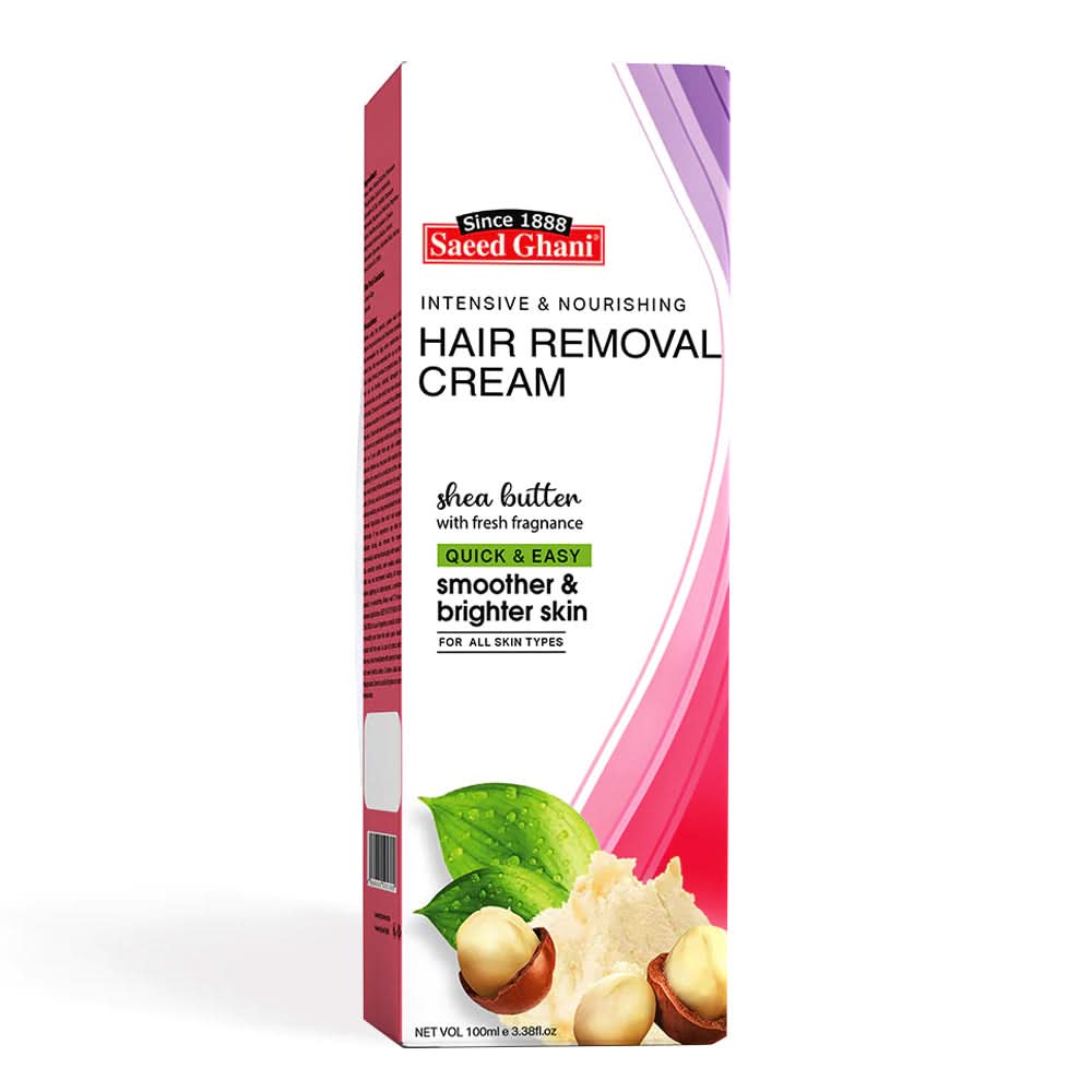Saeed Ghani Hair Removal Cream With Shea Butter - 100ml, Hair Removal, Saeed Ghani, Chase Value