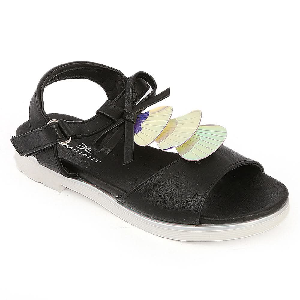 Girls Fancy Sandal (70308) - Black, Kids, Girls Sandals, Chase Value, Chase Value