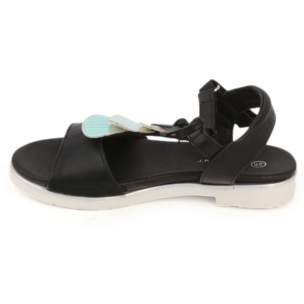 Girls Fancy Sandal (70308) - Black, Kids, Girls Sandals, Chase Value, Chase Value