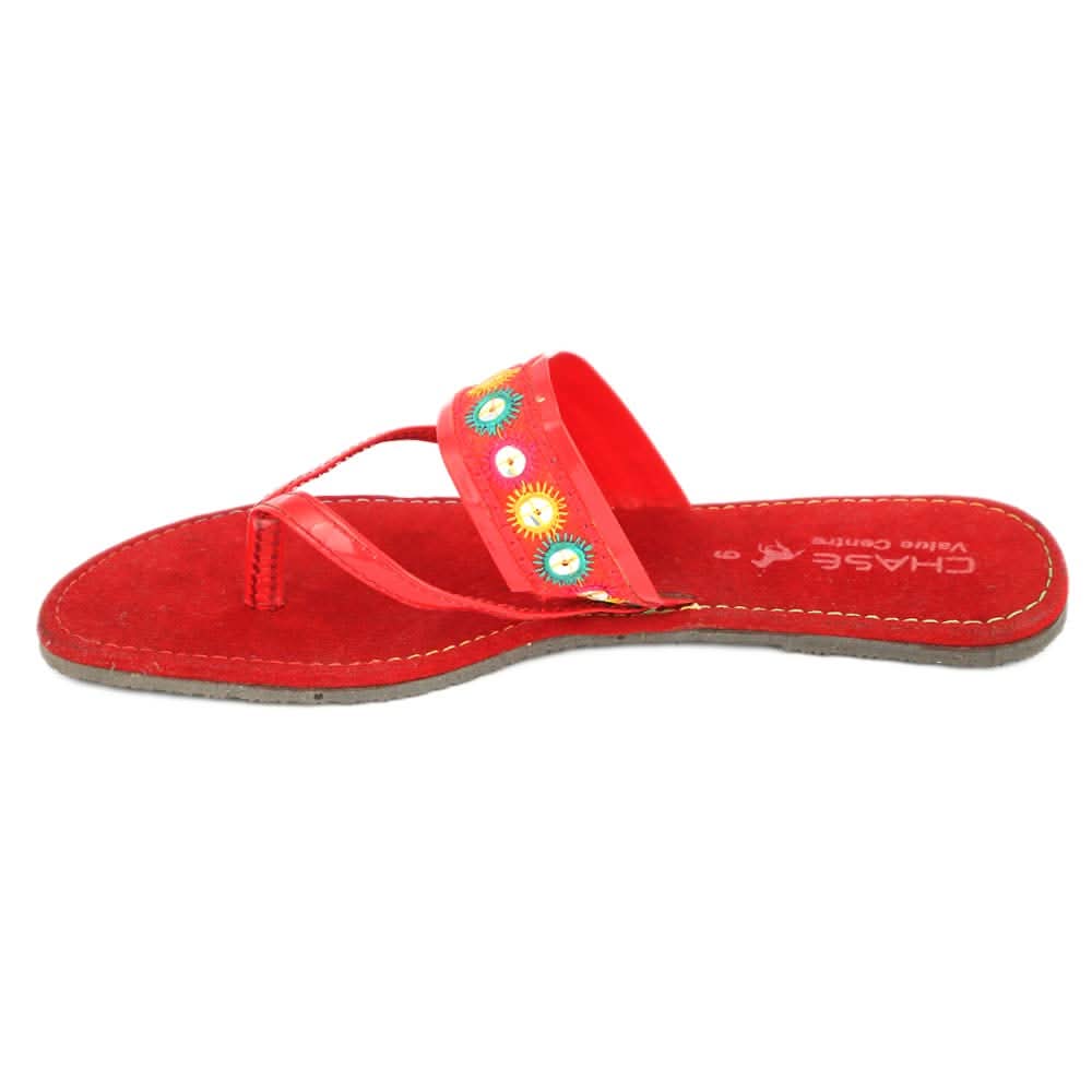 Women's Slipper (705) - Red, Women, Slippers, Chase Value, Chase Value