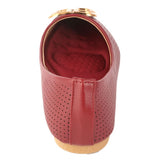 Women's Fancy Pumps (7061-H42) - Maroon - test-store-for-chase-value