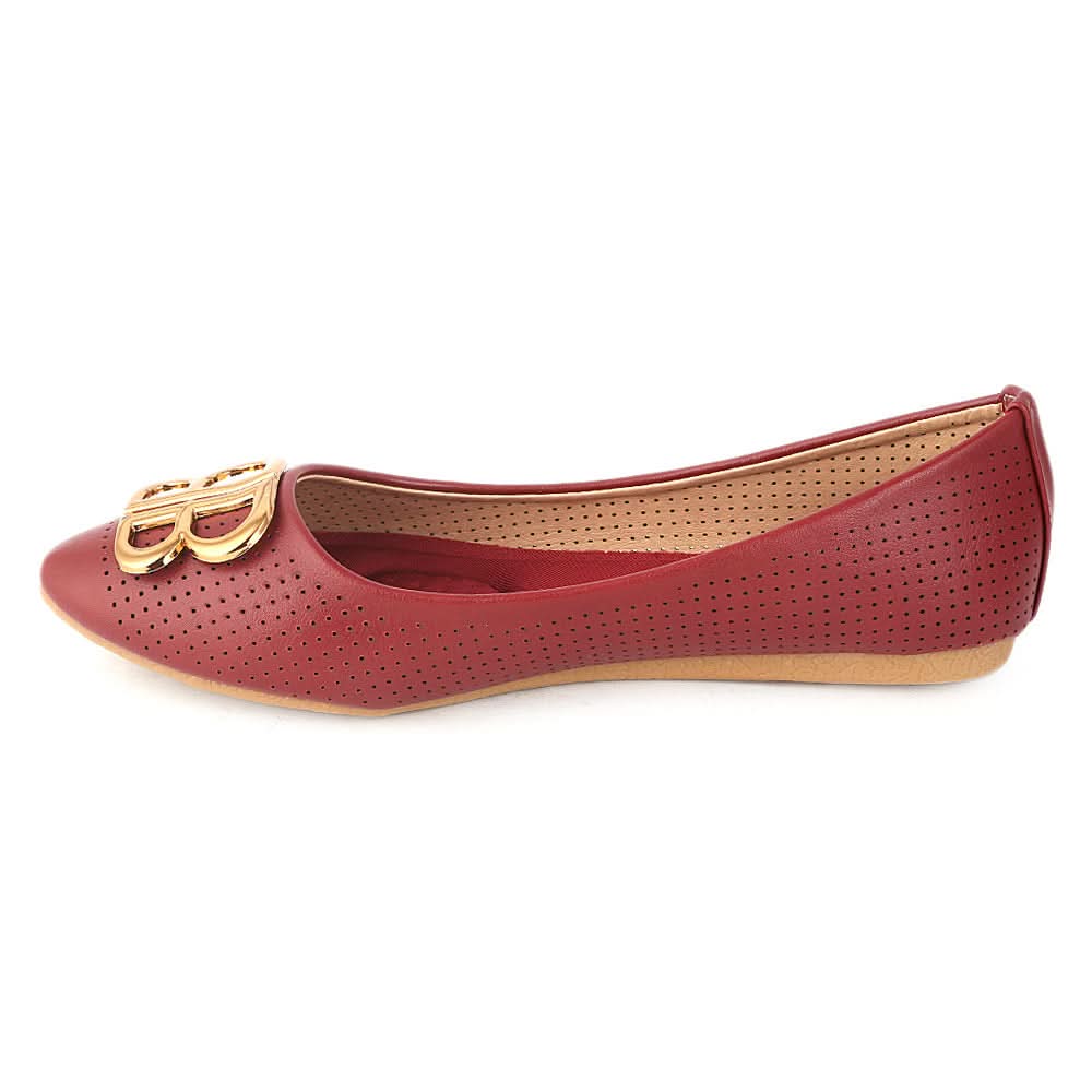 Women's Fancy Pumps (7061-H42) - Maroon - test-store-for-chase-value