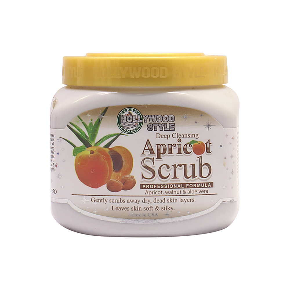 Hollywood style deep cleansing apricot scrub jar - 325g, Beauty & Personal Care, Scrubs, Chase Value, Chase Value