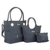 Women's Handbag 3 Pcs (7711) - Blue, Women, Bags, Chase Value, Chase Value