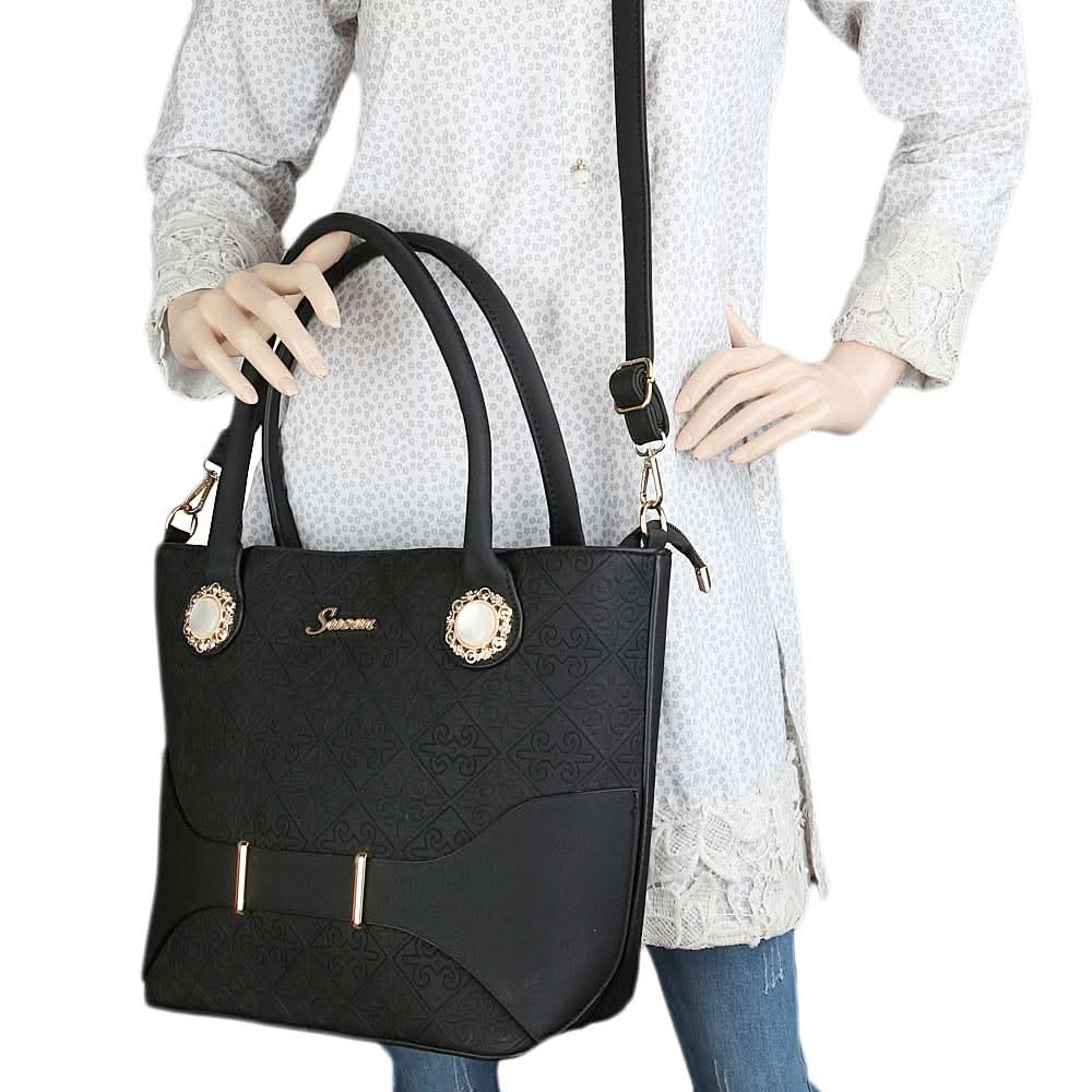 Women's Handbag 3 Pcs (7711) - Black, Women, Bags, Chase Value, Chase Value