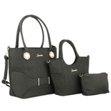 Women's Handbag 3 Pcs (7711) - Black, Women, Bags, Chase Value, Chase Value