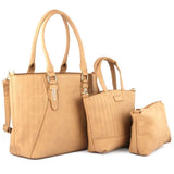 Women's Handbag 3 Pcs (7713) - Khaki, Women, Bags, Chase Value, Chase Value