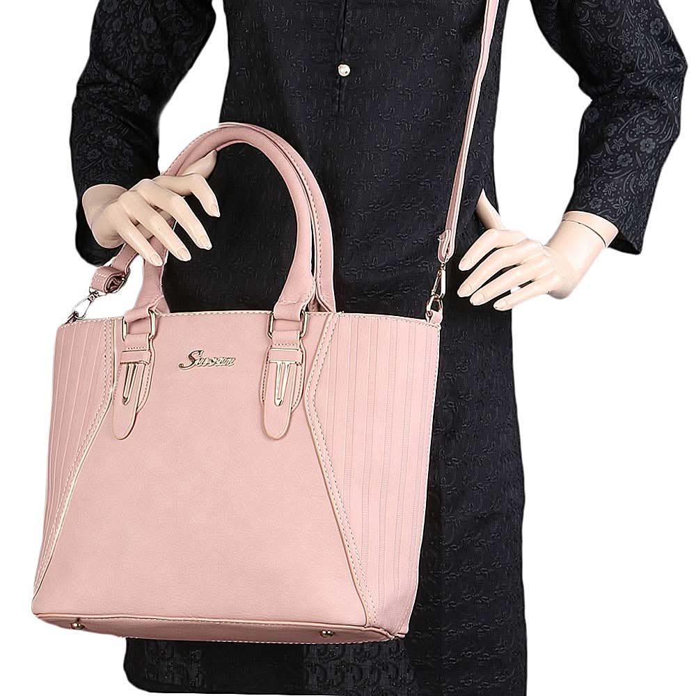 Women's Handbag 3 Pcs (7713) - Pink, Women, Bags, Chase Value, Chase Value