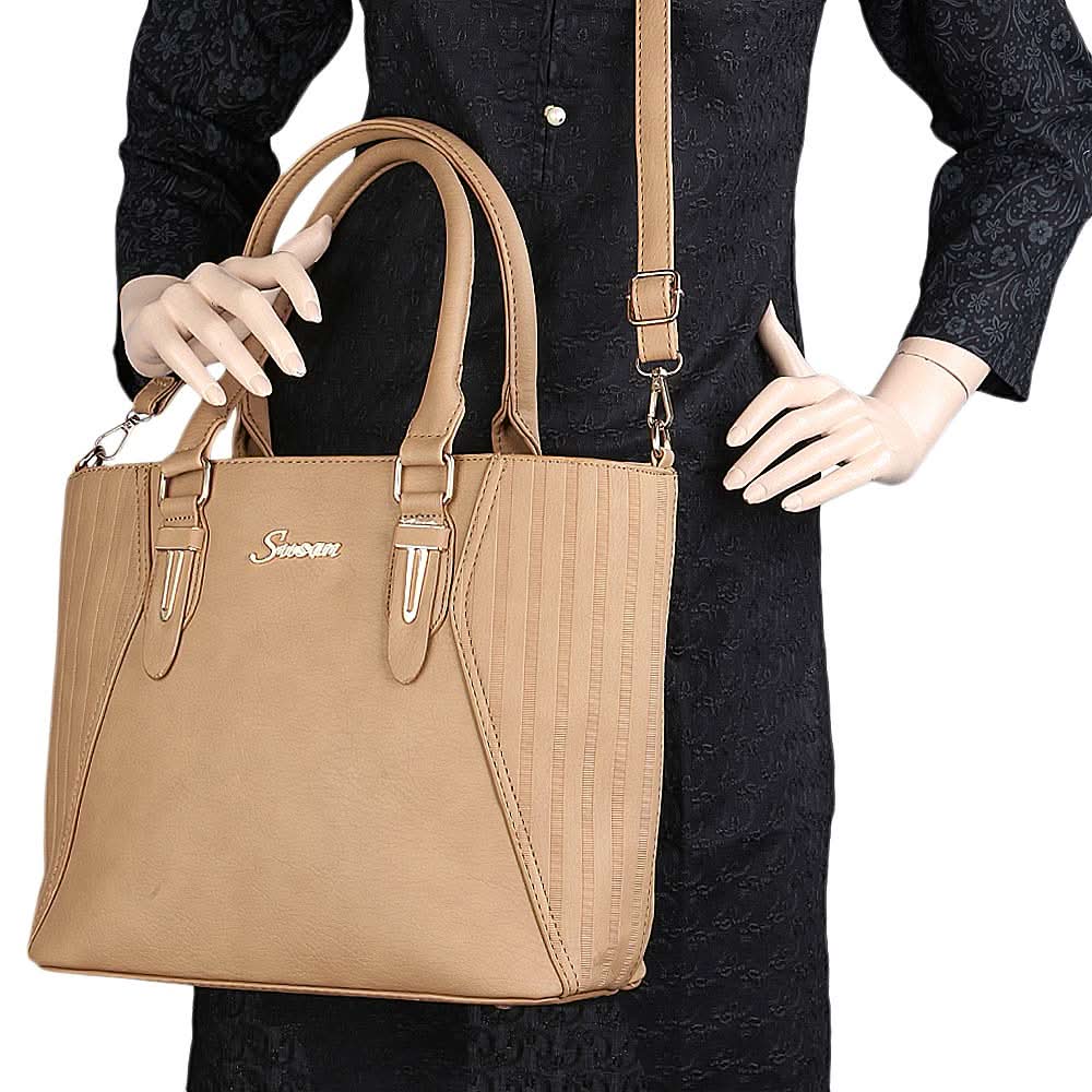 Women's Handbag 3 Pcs (7713) - Khaki, Women, Bags, Chase Value, Chase Value