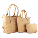 Women's Handbag 3 Pcs (785) - Apricot, Women, Bags, Chase Value, Chase Value