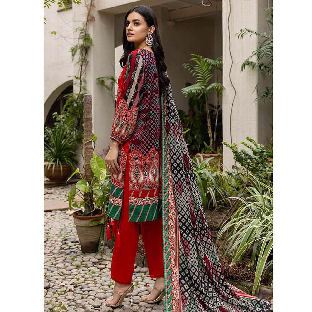 Anum Printed Lawn Unstitiched 3Pcs Suit V1 - C-7, Women, 3Pcs Shalwar Suit, Al-Zohaib Textiles, Chase Value