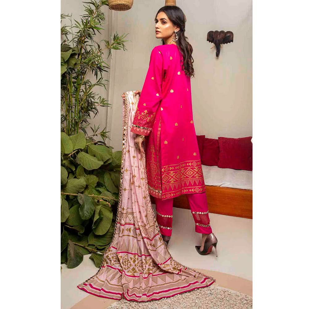 AL Zohaib Monsoon Cotton Gold Print unstitched 3pc Suit, Women, 3Pcs Shalwar Suit, Al-Zohaib Textiles, Chase Value