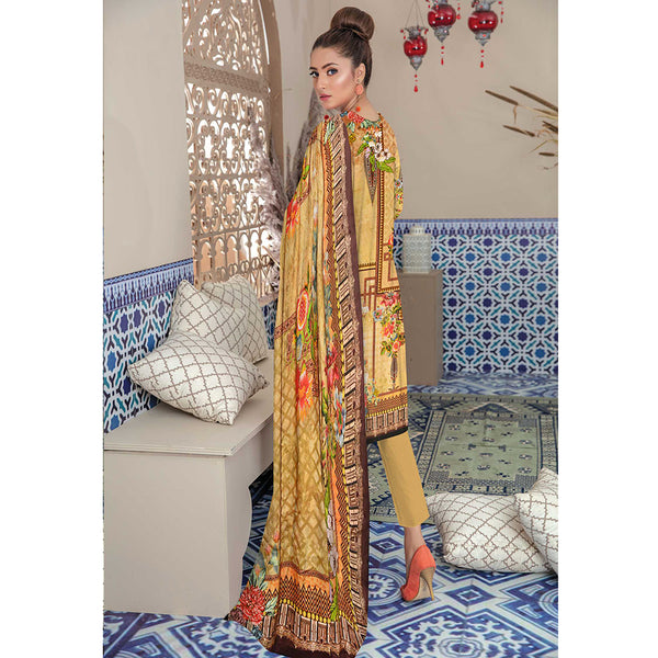 Riwayat Cottrell Digital Printed Linen 3 Pcs Un-Stitched Suit - 07, Women, 3Pcs Shalwar Suit, Ulfat Textile, Chase Value