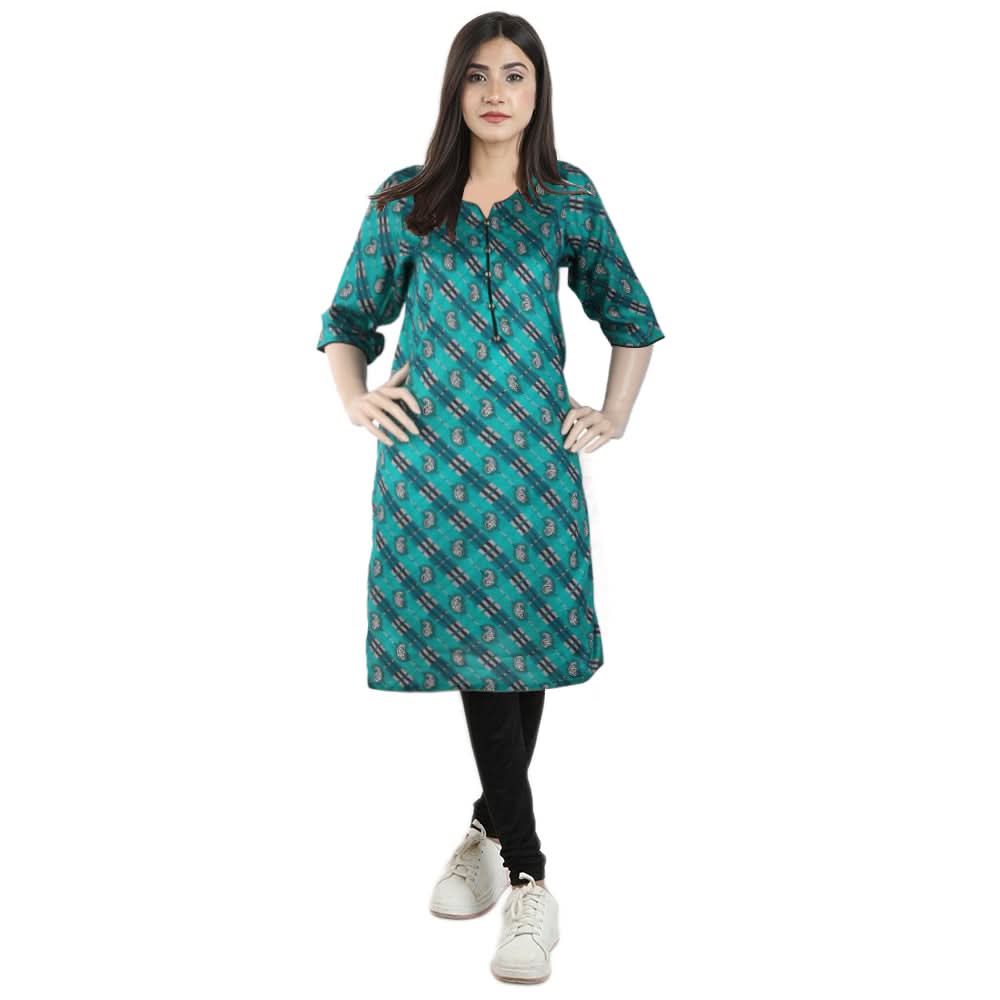 Karizma Chahat Printed Lawn 1 Pcs Un-Stitched Kurti - 11 A, Women, Unstitched Kurti, United Textiles, Chase Value