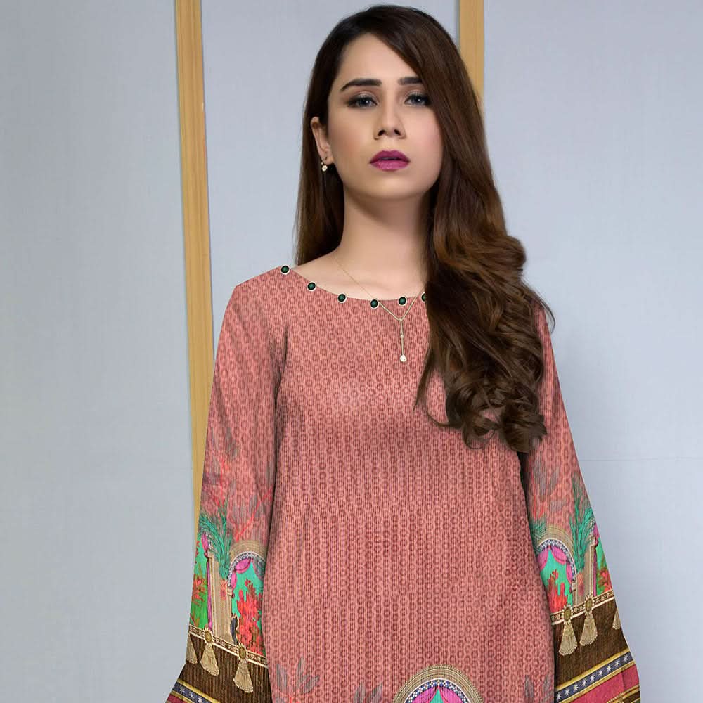 Anchal Digital Printed Masoori Un-Stitched Kurti - 07, Women, Unstitched Kurti, Ulfat Textile, Chase Value