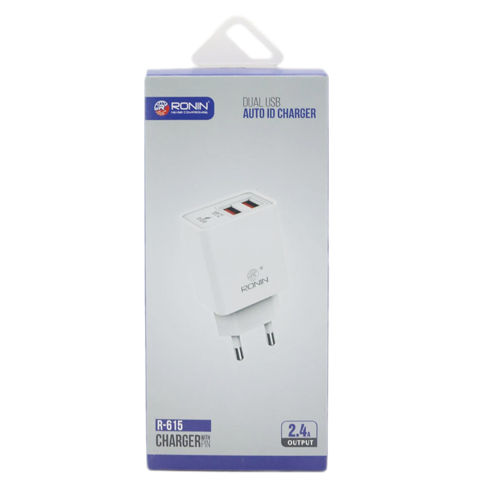 Ronin R-715 Efficient Dual USB Charger For Android - White, Home & Lifestyle, Mobile Charger, Ronin, Chase Value