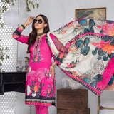 Orchid Digital Printed & Embroidered Lawn 3 Pcs Un-Stitched Suit - 7, Women, 3Pcs Shalwar Suit, Regalia Textiles, Chase Value