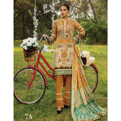 Anum Classic Printed Lawn 3 Pcs Un-Stitched Suit Vol 3 - 7-A, Women, 3Pcs Shalwar Suit, Al-Zohaib Textiles, Chase Value