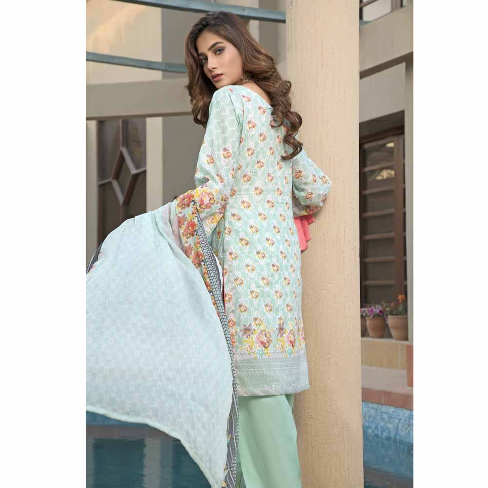 Zmaria Embroidered Lawn Un-Stitched Suit - 7A, Women, 3Pcs Shalwar Suit, ZS Textiles, Chase Value