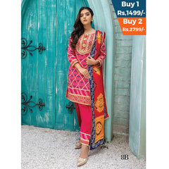 Anum Classic Printed Lawn 3 Pcs Un-Stitched Suit V 5 - 8-B, Women, 3Pcs Shalwar Suit, Al-Zohaib Textiles, Chase Value
