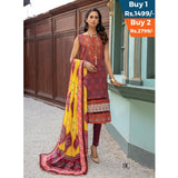 Anum Classic Printed Lawn 3 Pcs Un-Stitched Suit V 5 - 8-C, Women, 3Pcs Shalwar Suit, Al-Zohaib Textiles, Chase Value