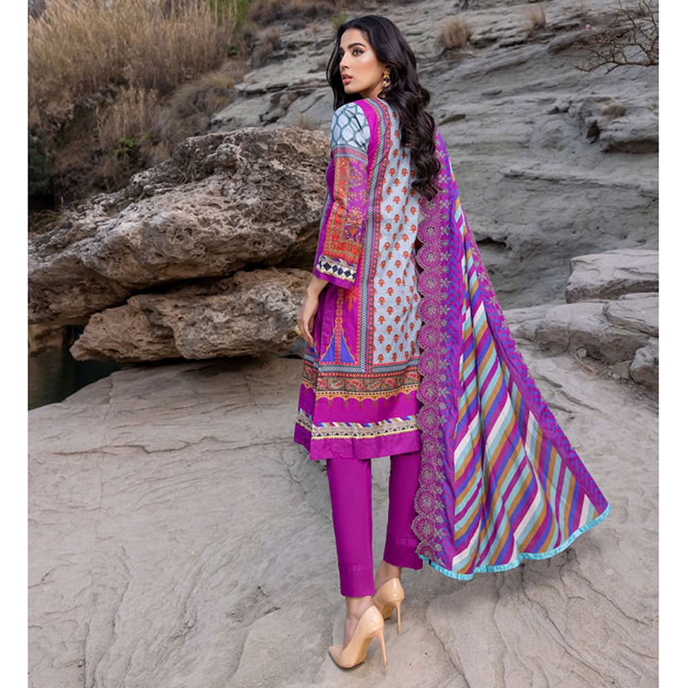 Iman Emboroidered Un-Stitched 3Pcs Suit - 08, Women, 3Pcs Shalwar Suit, Regalia Textiles, Chase Value