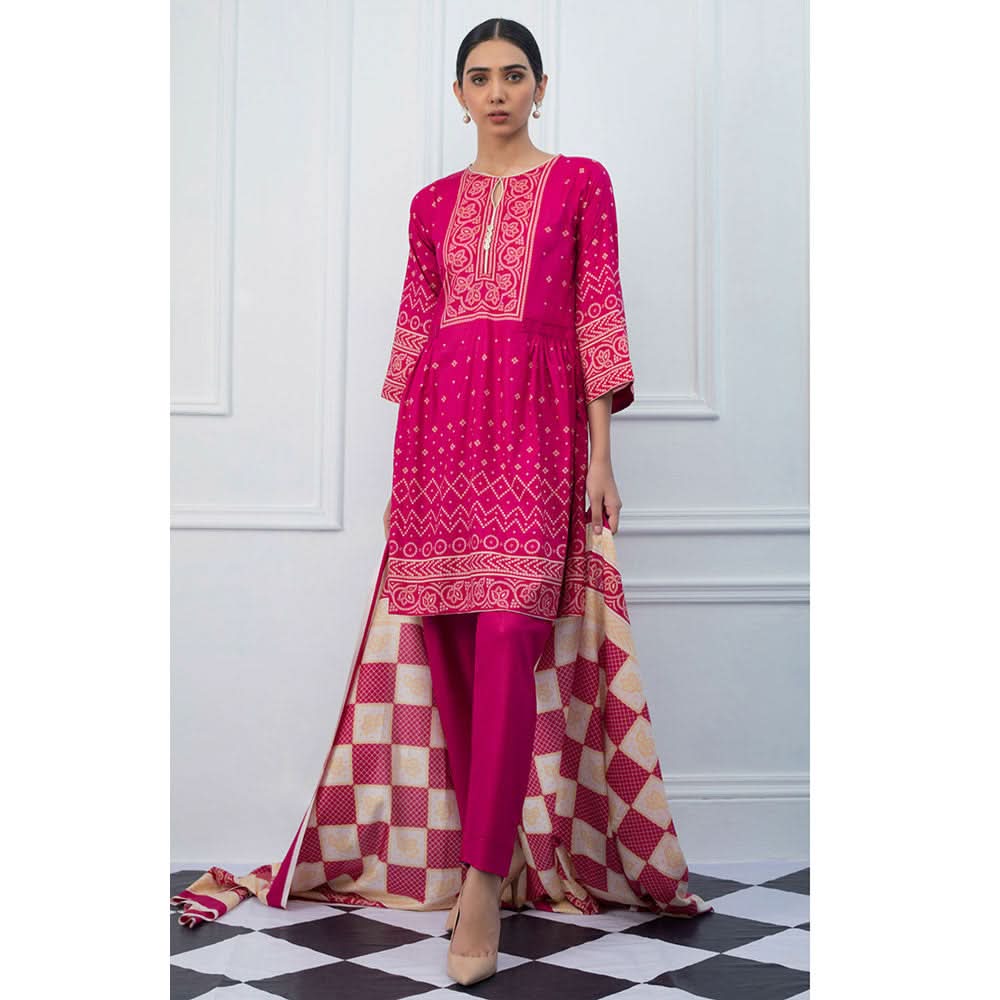Signature Icon Printed Lawn 3 Piece Un-Stitched Suit Vol 2 - 4 B, Women, 3Pcs Shalwar Suit, ZS Textiles, Chase Value