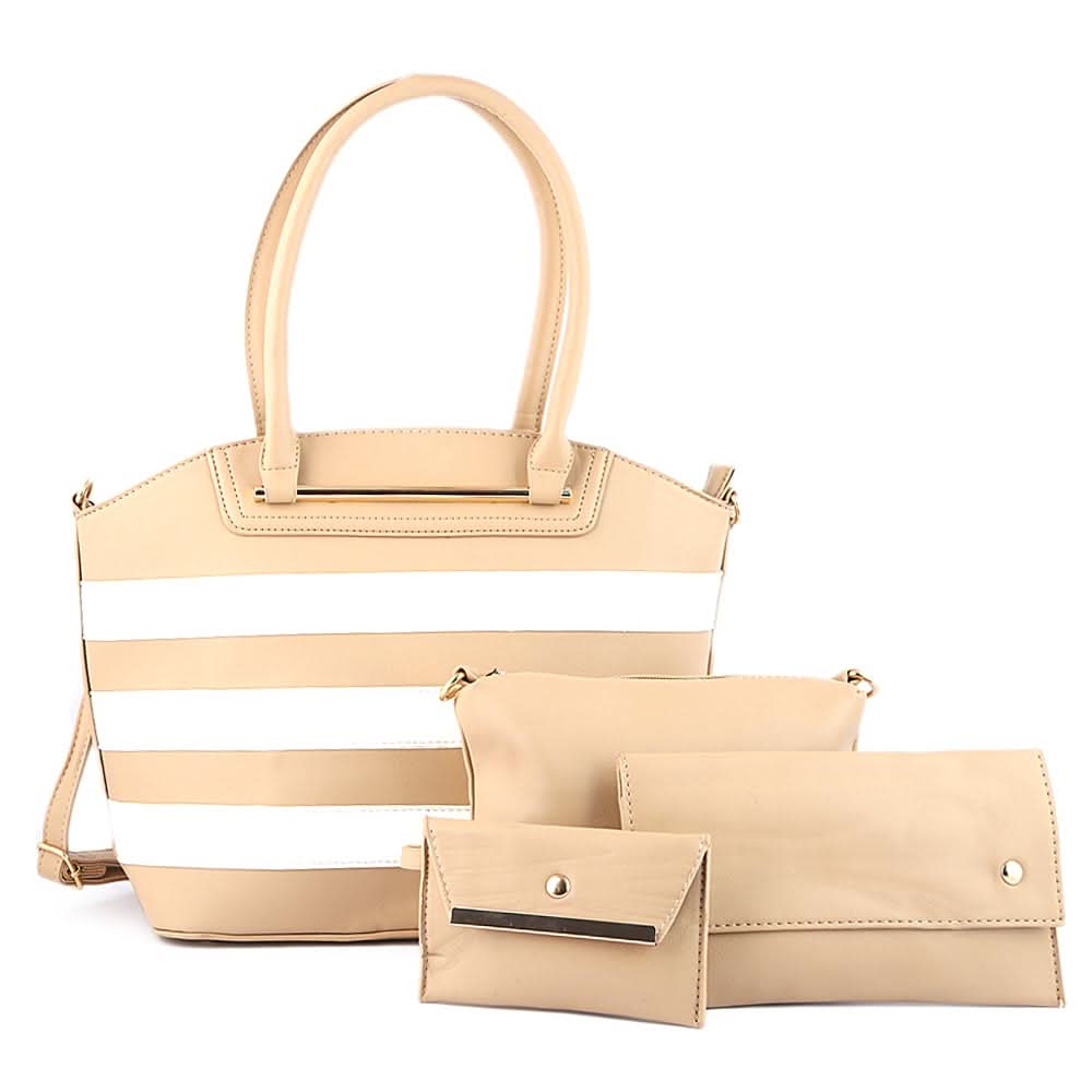Women's Handbag 4 Pcs (836) - Khaki, Women, Bags, Chase Value, Chase Value